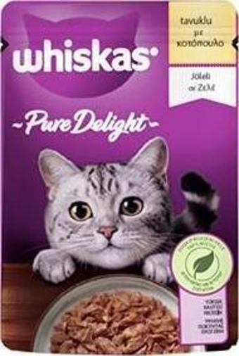 Whiskas Pouch Pure Delight Jöle İçinde Tavuklu Yetişkin Kedi Konservesi 85gr