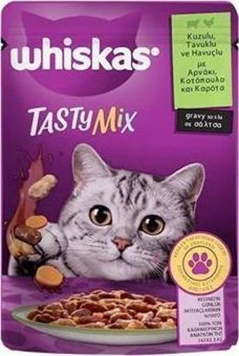Whiskas Tasty Mix Kuzulu Tavuklu Ve Havuçlu Yaş Kedi Maması 85 Gr