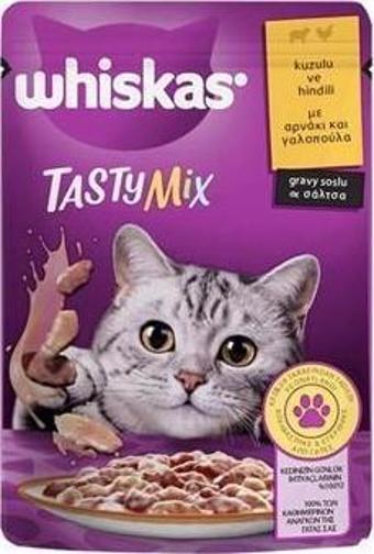 Whiskas Tasty Mix Kuzulu Ve Hindili Yaş Kedi Maması 85 Gr