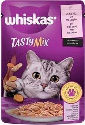 Whiskas Tasty Mix Somonlu Ve Havuçlu Yaş Kedi Maması 85 Gr