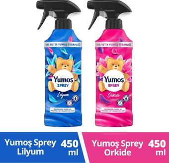 Yumoş Sprey Orkide 450 ML + Lilyum 450 ML