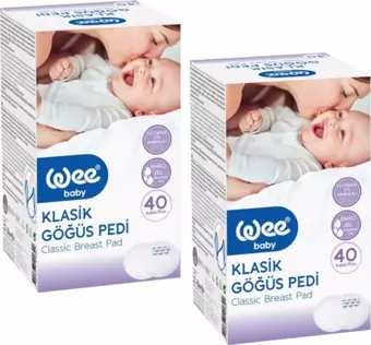 Wee Baby Klasik 40'lı 2 Paket Göğüs Pedi