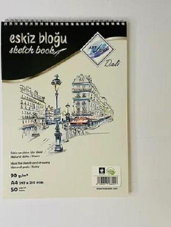 Art Liva Dali Eskiz ve Çizim Defteri 90gr A4 50 Yaprak