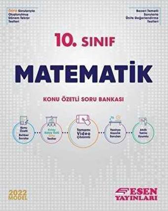 Esen Yayınları 10. Sınıf Matematik Konu Özetli Soru Bankası - Esen Yayıncılık - Eğitim