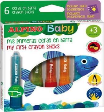 Alpino Baby 6 Renkli 3’ü Bir Arada Boya Seti