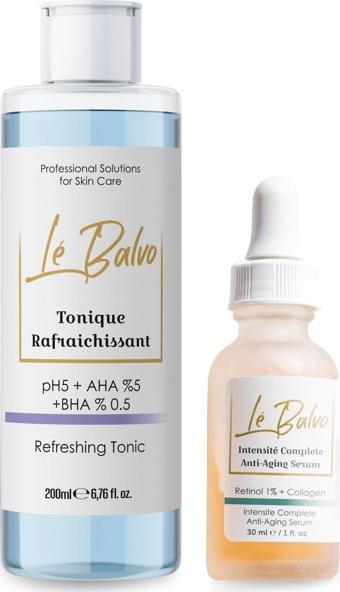 Le Balvo Gözenek Arındırıcı Canlandırıcı Tonik + Yaşlanma Karşıtı Serum (retinol %1 Colagen)