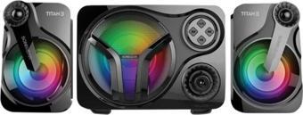 ULTRATEKNO Titan3 Btmı Bluetooth Subwoofer 2.1 Ses Sistemi Rgb Hoparlör