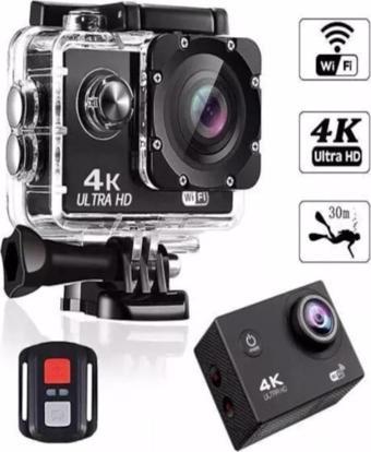 ULTRATEKNO Kask Kamerası 170 Derece 16 Mp 4k Ultra Hd Wifi Aksiyon Kamerası Kumandalı Kamera