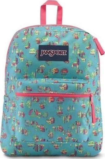 Jansport Exposed Mirage Dots Sırt Çantası Turkuaz 3027