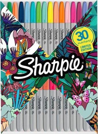 Sharpie Fine Permanent Markör Kalem 30 Renk Zarf Paket 2158181