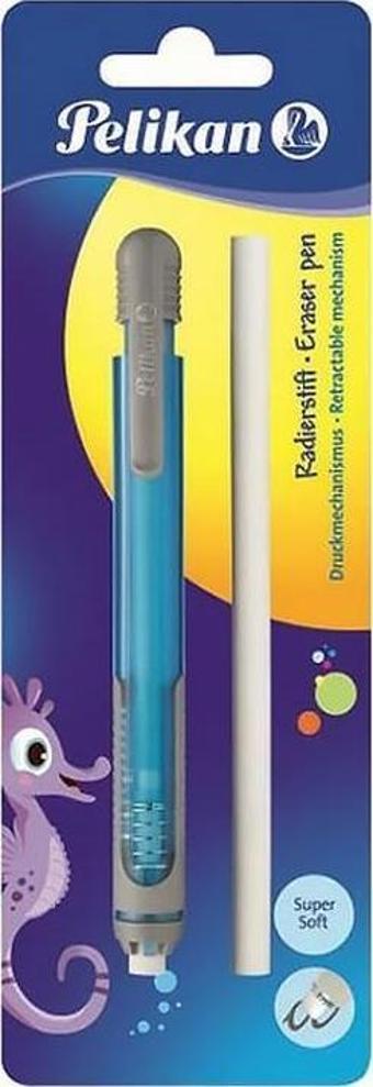 Pelikan Kalem Tipi Silgi Yedekli Blister Mavi