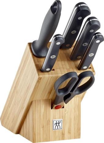 Zwilling 361310020 7 Parça Blok Bıçak Seti - Bambu Bloklu