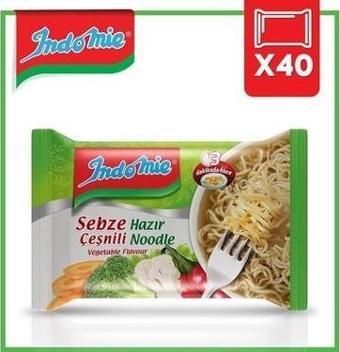 Indomie Sebze Çeşnili Hazır Noodle 40'lı Koli