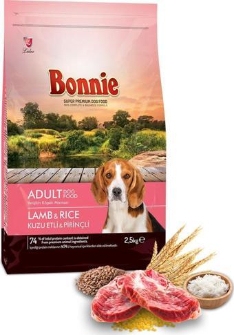 Bonnie Adult Kuzulu ve Pirinçli Yetişkin Köpek Maması 2.5 Kg