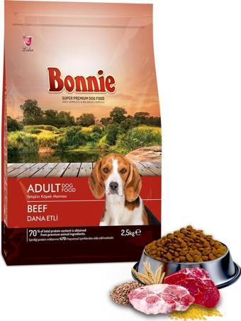 Bonnie Biftekli Yetişkin Köpek Maması 2.5 Kg