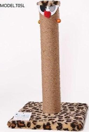 Cat Hause T05 Kalın Palyaço Kedi Tırmalama Tahtası Leopar 60 Cm