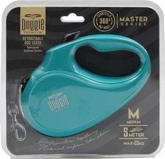 Doggie Master Otomatik Köpek Uzatma Tasması Medium Açık Mavi 25 Kg 5 Mt