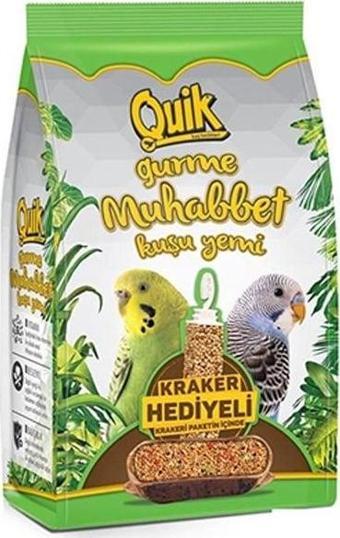 Quik Gurme Kraker Hediyeli Muhabbet Kuşu Yemi 500 Gr