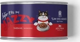 Jazzy Sığır Etli Yetişkin Konserve Kedi Maması 95 Gr