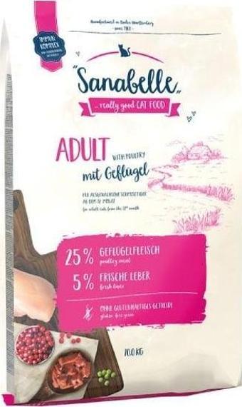 Sanabelle Kümes Hayvanlı Yetişkin Kedi Maması 10 Kg