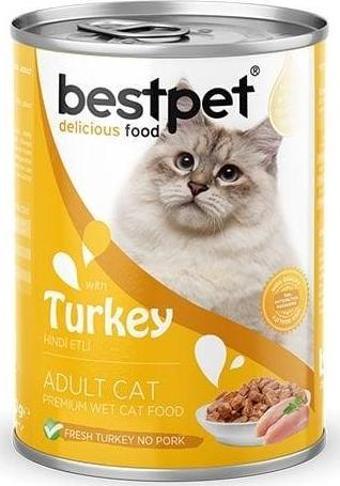 Bestpet Gravy Soslu Hindili Yetişkin Konserve Kedi Maması 85 Gr