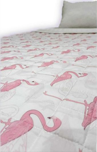 Flamingo Desenli Çift Taraflı 7kg 150x200 Ağır Yorgan/Battaniye