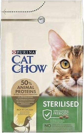 Cat Chow Sterilised Tavuklu Kısırlaştırılmış Kedi Maması 3 Kg - Farmapets