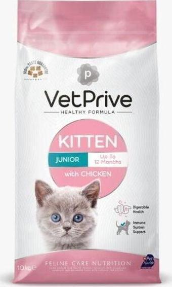 Vet Prive Kitten Tavuklu Yavru Kedi Maması 10 Kg