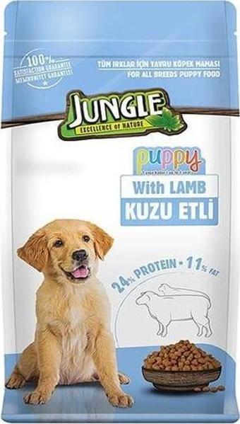 Jungle Kuzu Etli Yavru Köpek Maması 15 Kg