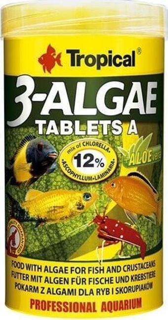 Tropical 3-Algae Tablet A Tatlı ve Tuzlu Su Balıkları için Yosunlu Yem 36 Gr 80 Adet