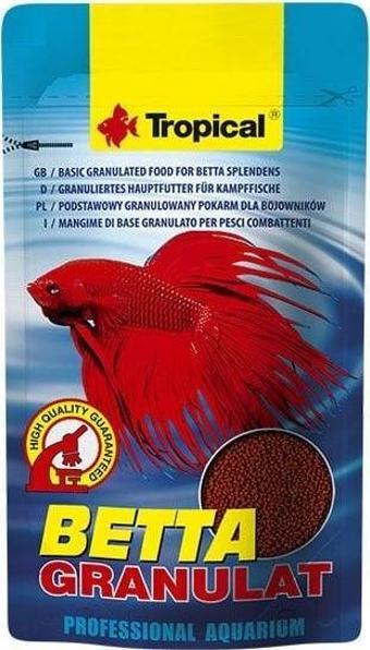 Tropical Betta Granulat Betta Balıkları için Granül Balık Yemi 10 Gr