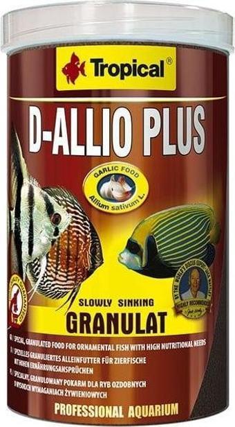 Tropical D-Allio Plus Granulat Discus Balıkları için Sarımsaklı Granül Balık Yemi 1000 Ml 600 Gr