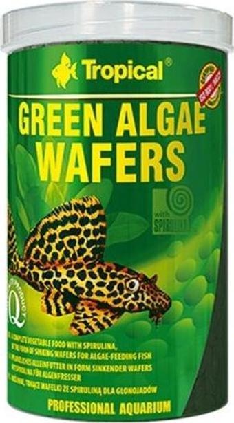 Tropical Green Algae Wafers Vatoz Balıkları için Yosunlu Yüzen Tablet Yem 250 Ml 113 Gr