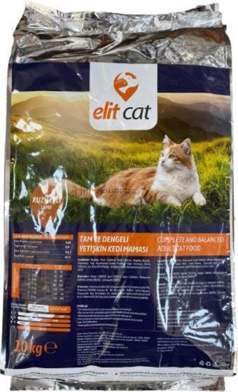 Elit Cat Kuzu Etli Kedi Maması 26/9 10 Kg