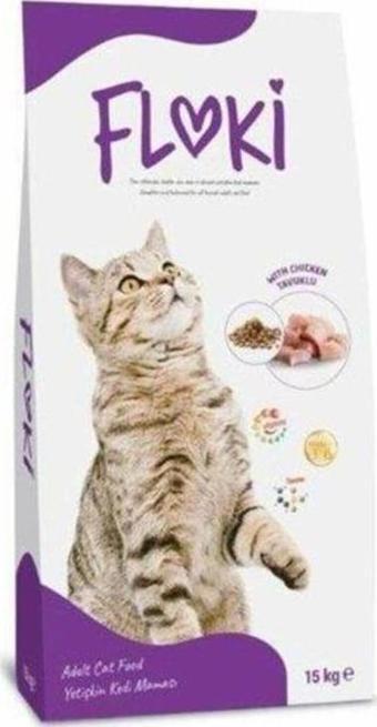 Floki Tavuklu Yetişkin Kedi Maması 15 Kg