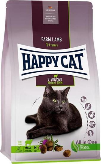 Happy Cat Sterilized Tahılsız Kuzu Etli Kısır Kedi Maması 10 kg