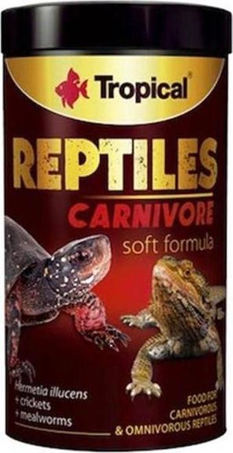 Tropical Reptiles Carnivore Soft Etobur ve Omnivor Sürüngenler için Yem 250 Ml 65 Gr