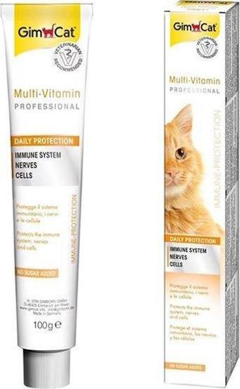 Gimcat Multi Vitamin Paste 12 Vitaminli Kedi Macunu 100 Gr - KONG