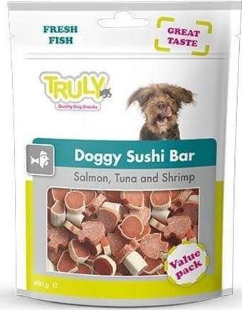 Truly Sushi Bar Somon ve Tuna Balıklı Yumuşak Köpek Ödül Maması 90 Gr