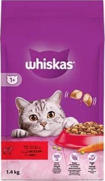 Whiskas Adult Sığır Etli Yetişkin Kedi Maması 1.4 Kg