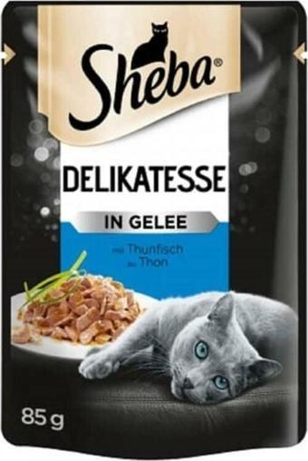 Sheba Ton Balıklı Jöleli Pouch Yetişkin Konserve Kedi Maması 85gr