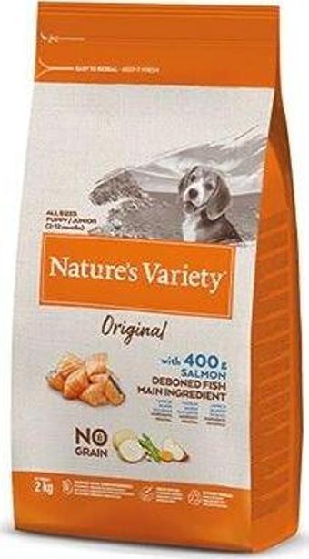 Nature's Variety Dog Somonlu Tahılsız Genç Köpek Maması 2 Kg