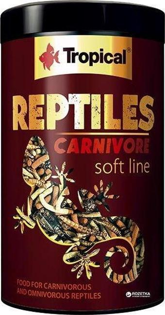 Tropical Reptiles Carnivore Soft Etobur Ve Omnivor Sürüngenler İçin Yem 1000 Ml 260 Gr