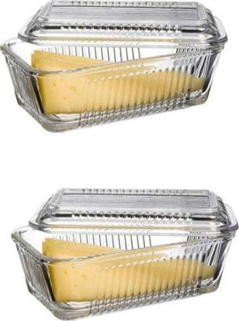 Paşabahçe Frigo Kapaklı Kahvaltılık Tereyağlık Peynirlik 2'Li 072Oa