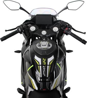 GP Kompozit CF Moto 250 SR 2020-2023 Uyumlu Tank Pad Seti Sarı