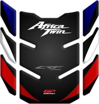 GP Kompozit Honda Africa Twin CRF1100L L1 2020-2023 Uyumlu Tank Pad Seti Beyaz