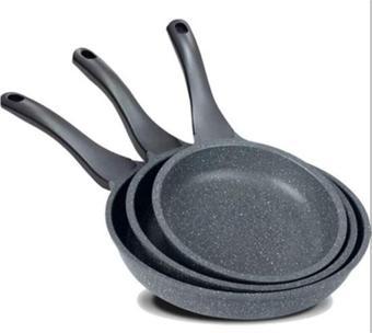 Thermoad Granit 3'Lü Gri Tava Seti