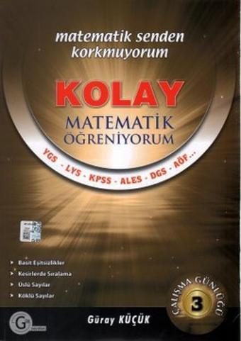 Kolay Matematik Öğreniyorum Çalışma Gülüğü 3 - Gür Yayınları