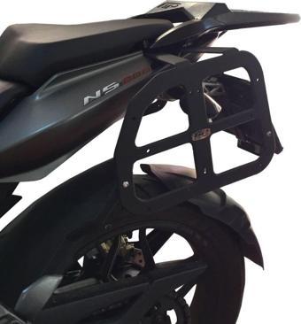 GP Kompozit Bajaj Pulsar NS 200 2011-2023 Uyumlu Yan Çanta Demiri Siyah