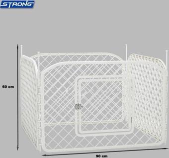 Strong Plastik Köpek Oyun Bahçesi Çiti 4 Panel 90x60cm